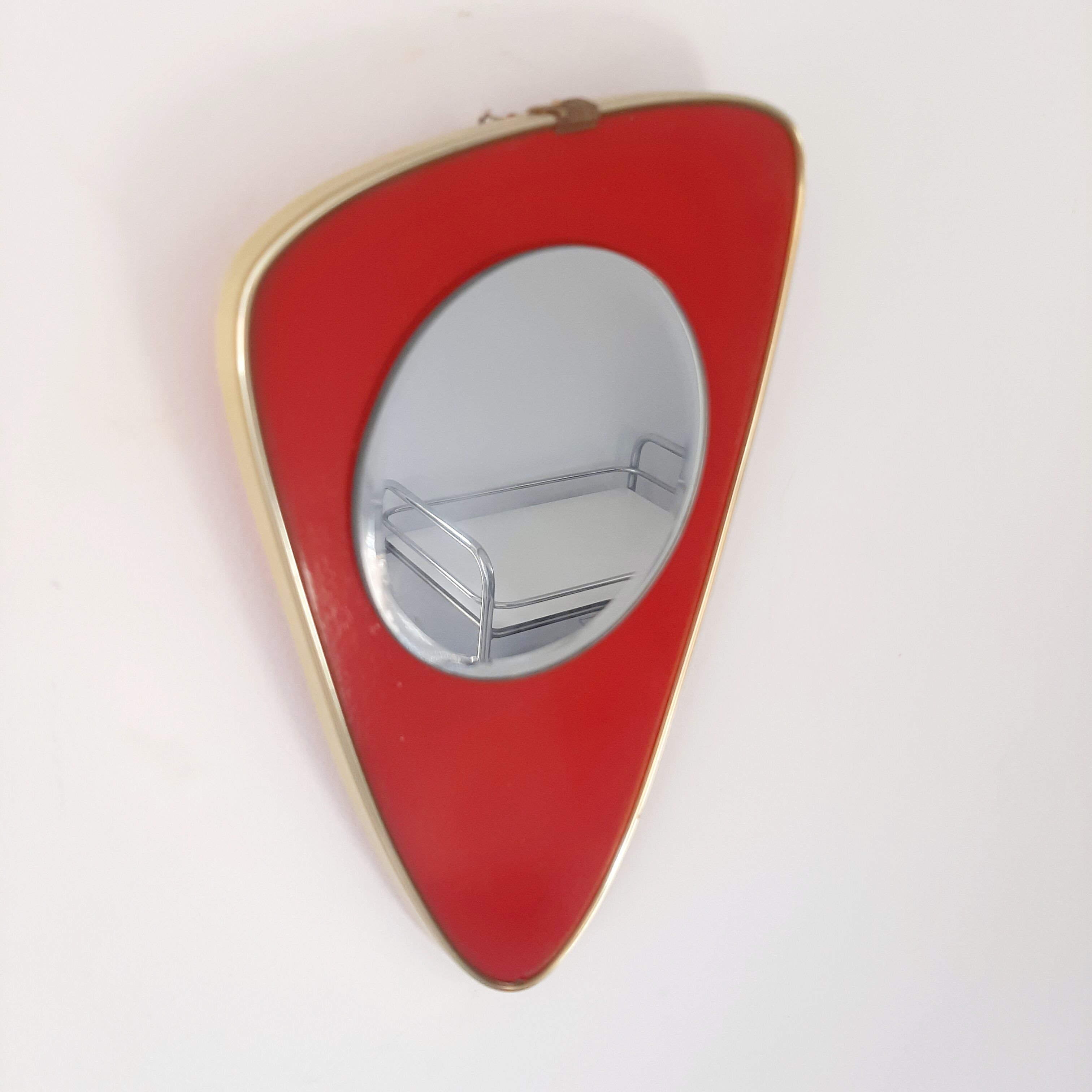 Miroir asymetrique vintage