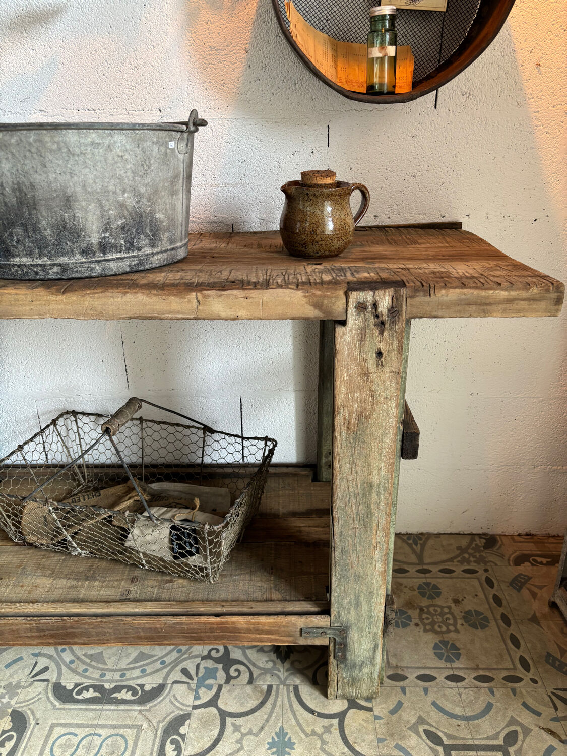 Established green patina