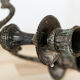 5-burner candlestick in silver bronze