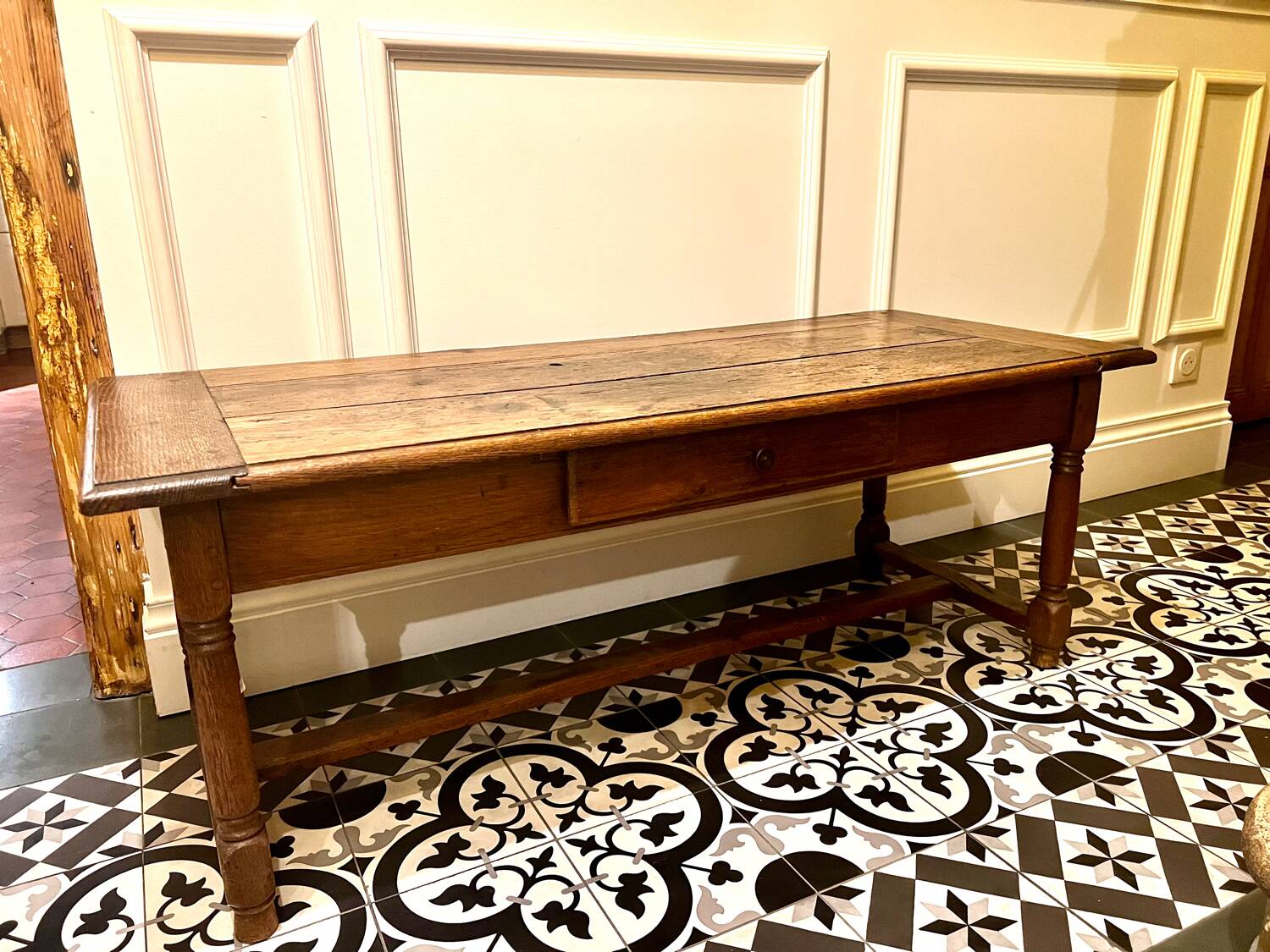 Rustic oak coffee table