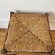 Tabouret paille et bois ancien