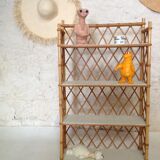 Rattan shelf