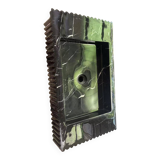 Meuble vasque suspendu en marbre noir Marquina