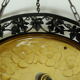 Art Deco wrought iron glass suspension Degué