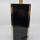 Executive table lamp, black and gold, Italian design 1970
