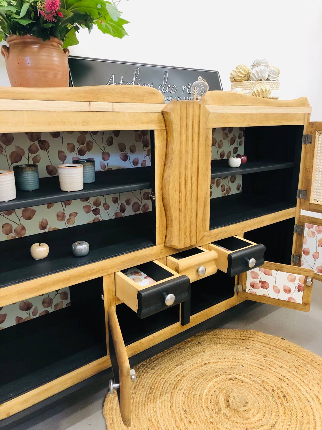 Mado solid oak sideboard