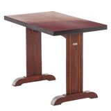 Bistro table with red formica top Year 50/60
