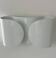 Applique Foglio, matte white lacquer, Italy 1990, Tobia Scarpa