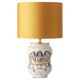 Italian apothecary jar table lamp with new Dupion silk shade, 19th century.
