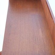Tall mid-century teak secretary desk / Danish modern design / 1960s