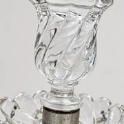 Baccarat, pair of two-light candelabra, Bambou Tors model.
