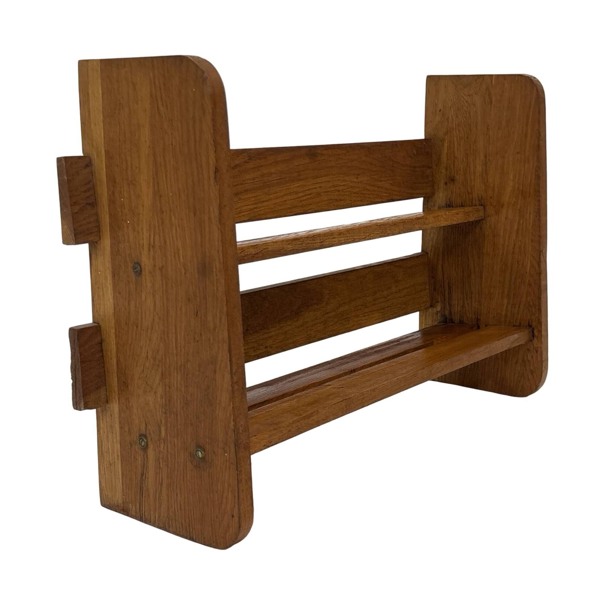 Vintage wooden standing bookcase from the 1950s