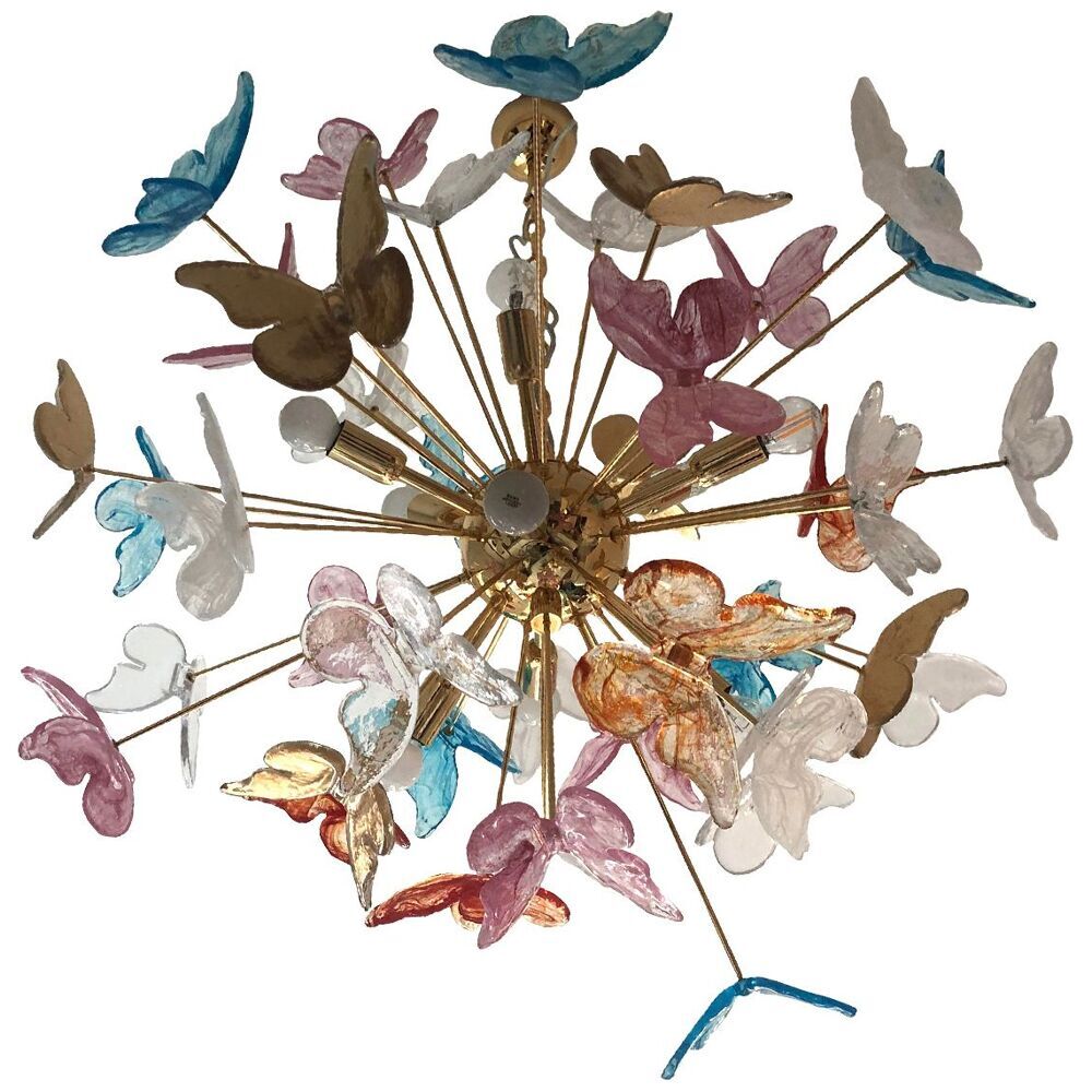 Murano glass sputnik chandelier