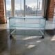Gallotti & radice vintage glass bar cart and side table