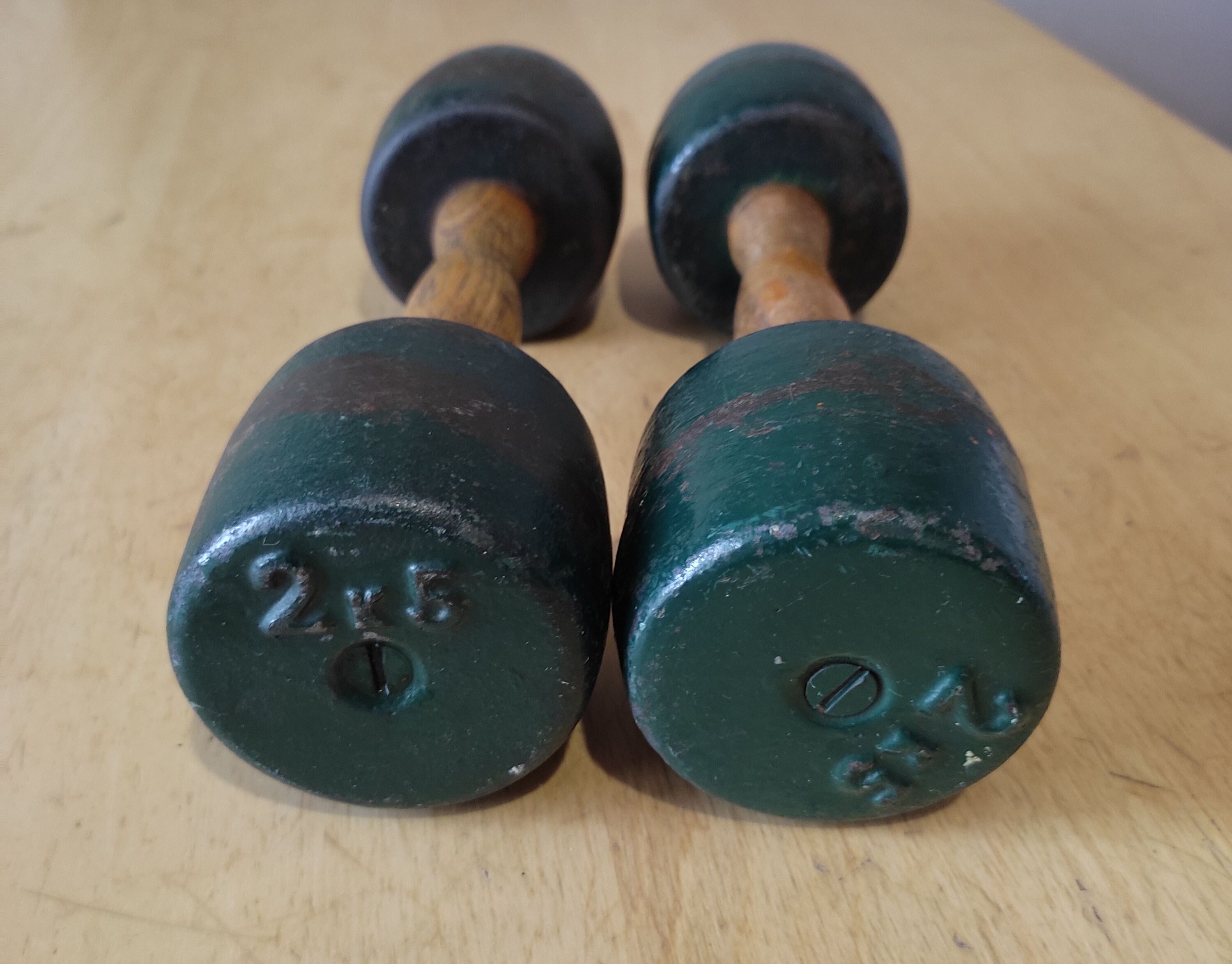 Haltères vintages 2,5 kg
