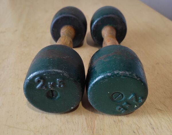 Haltères vintages 2,5 kg