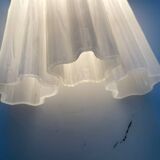 Milky White Murano Glass Tronchi Sconces 1970’s