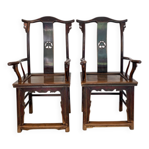Paire de fauteuils chinois