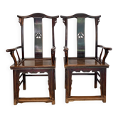 Paire de fauteuils chinois