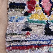 Tapis Berbère Boucherouite coloré - 81 x 190 cm
