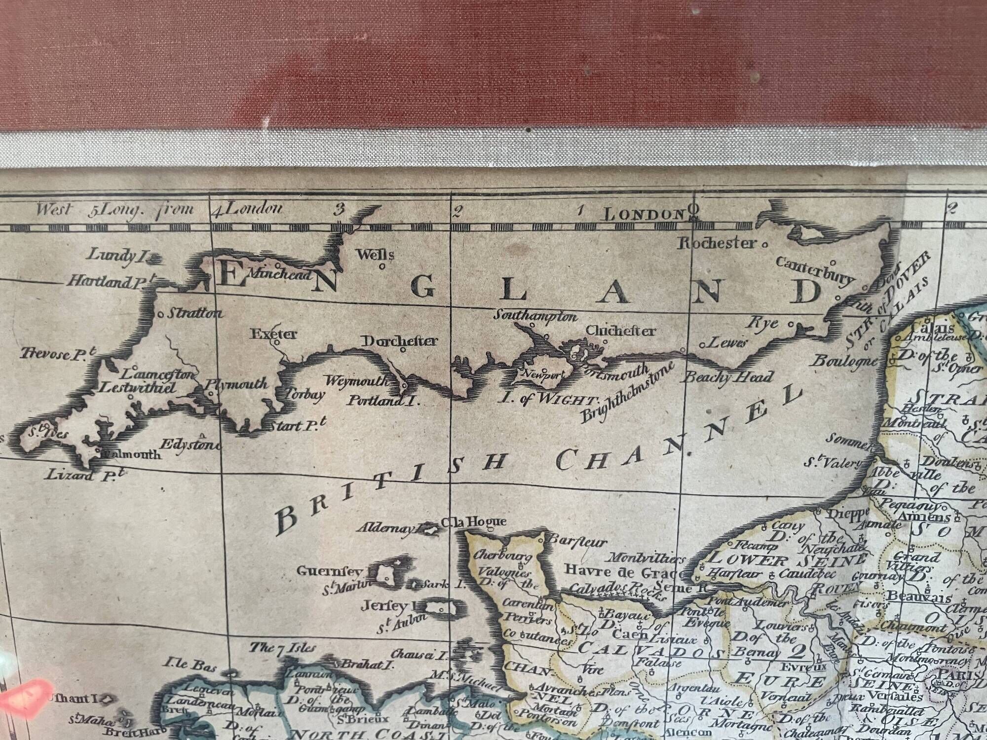 Atlas map of revolutionary France by Carey in Philadelphia 1814