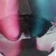 Vase coquille en verre multicolore signé Flygsfors, 1956