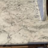 Louis Philip style marble top dressing table or dressing table with walnut base