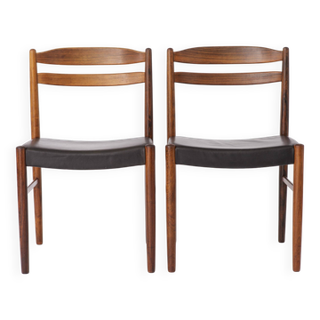 2 vintage dining chairs from the 1960s, by Albert Johansson & Söner, Hyssna, Sweden.