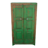 Armoire ancienne en bois vert