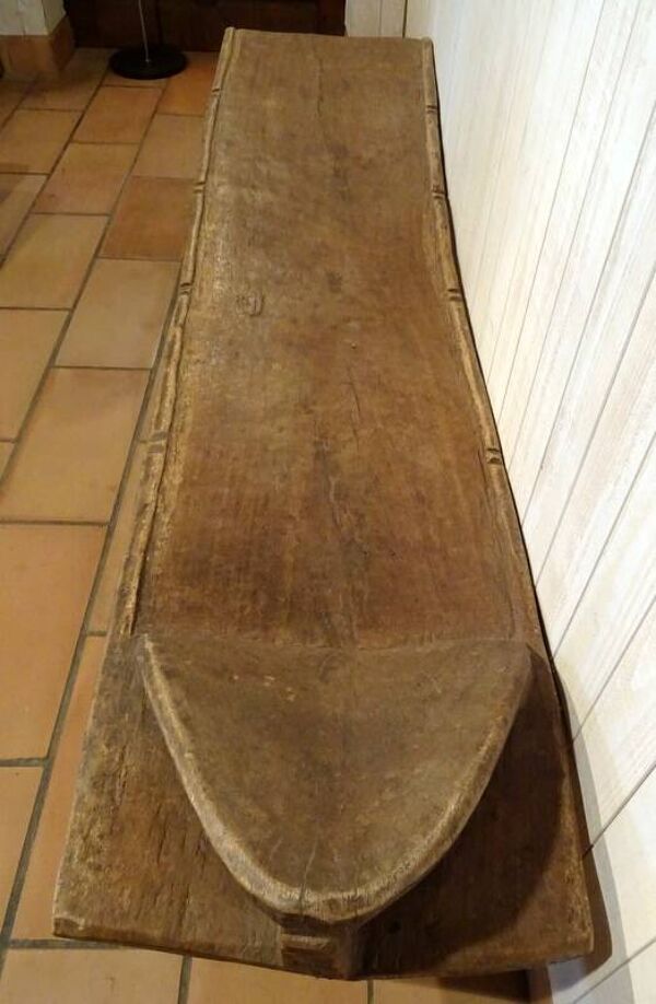 Banc, lit ethnie Sénoufo de Côte d'Ivoire, année 50