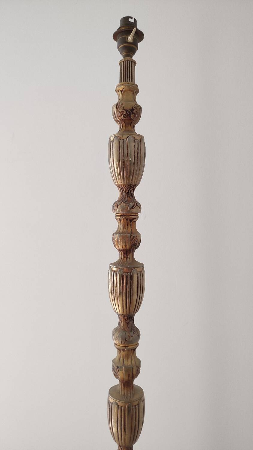 Large brass lamp base