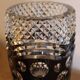 Art Deco vase in two-tone black and clear crystal, Val-Saint-Lambert, circa 19