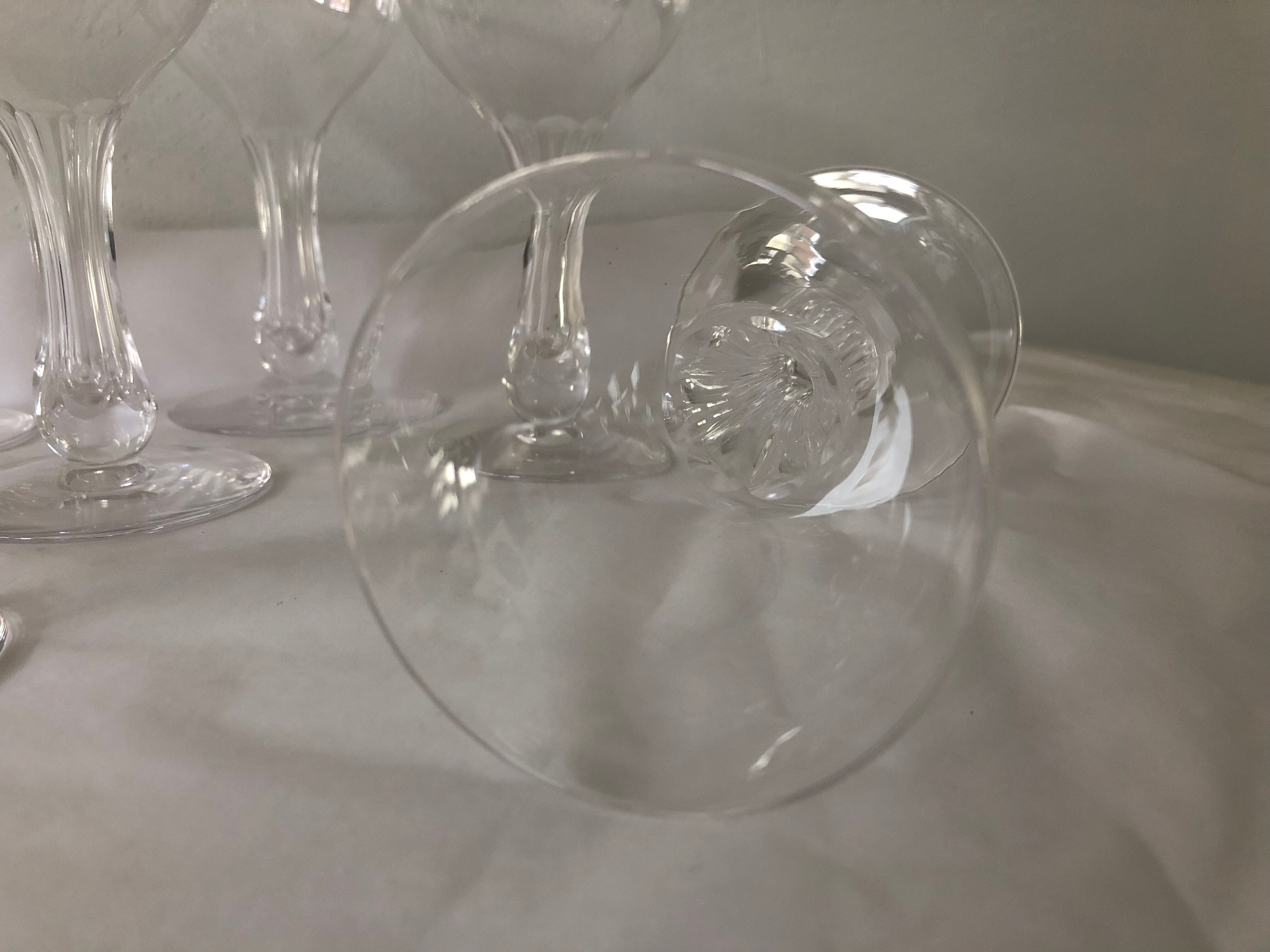Suite 9 Portieux Crystal champagne flutes, France
