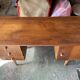 Vintage 1950s desk in light wood – compass base