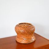 Large rattan planter design 1970