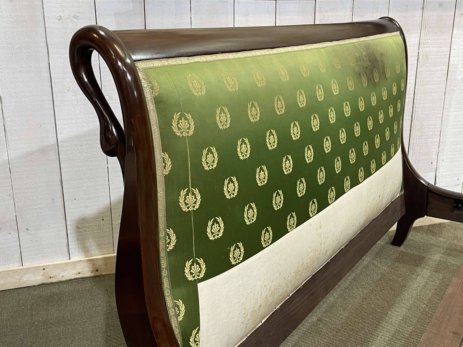 Early 20th century Empire style bed - 140-190 bedding