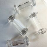 Lot de 4 porte-couteaux en verre anciens