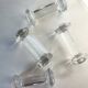 Set of 4 old glass knife holders