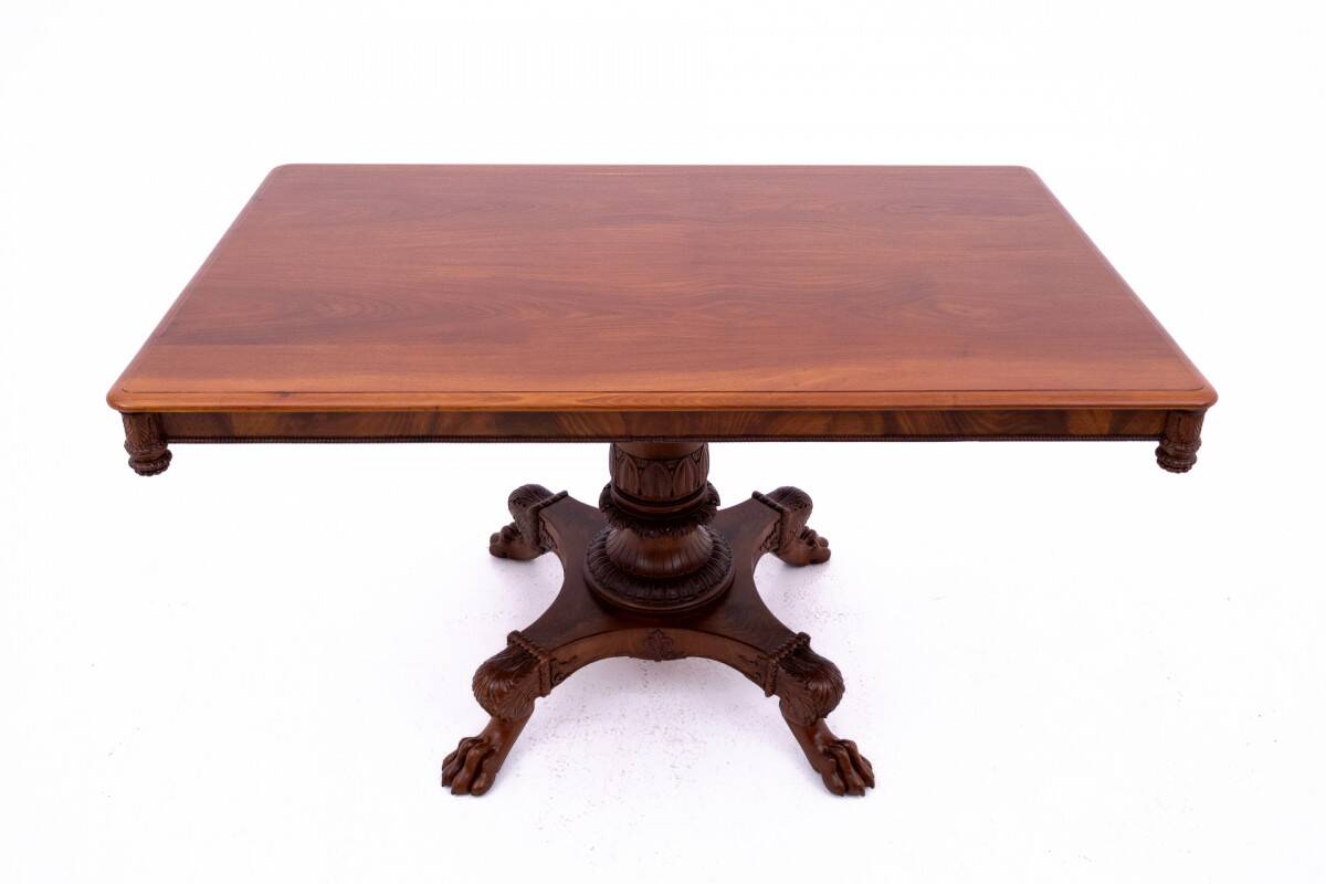 Table on lion's paws, Northern Europe, late 19th century.