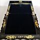 Burgauté writer with gilding, decorations painted with flowers, Napoleon III era