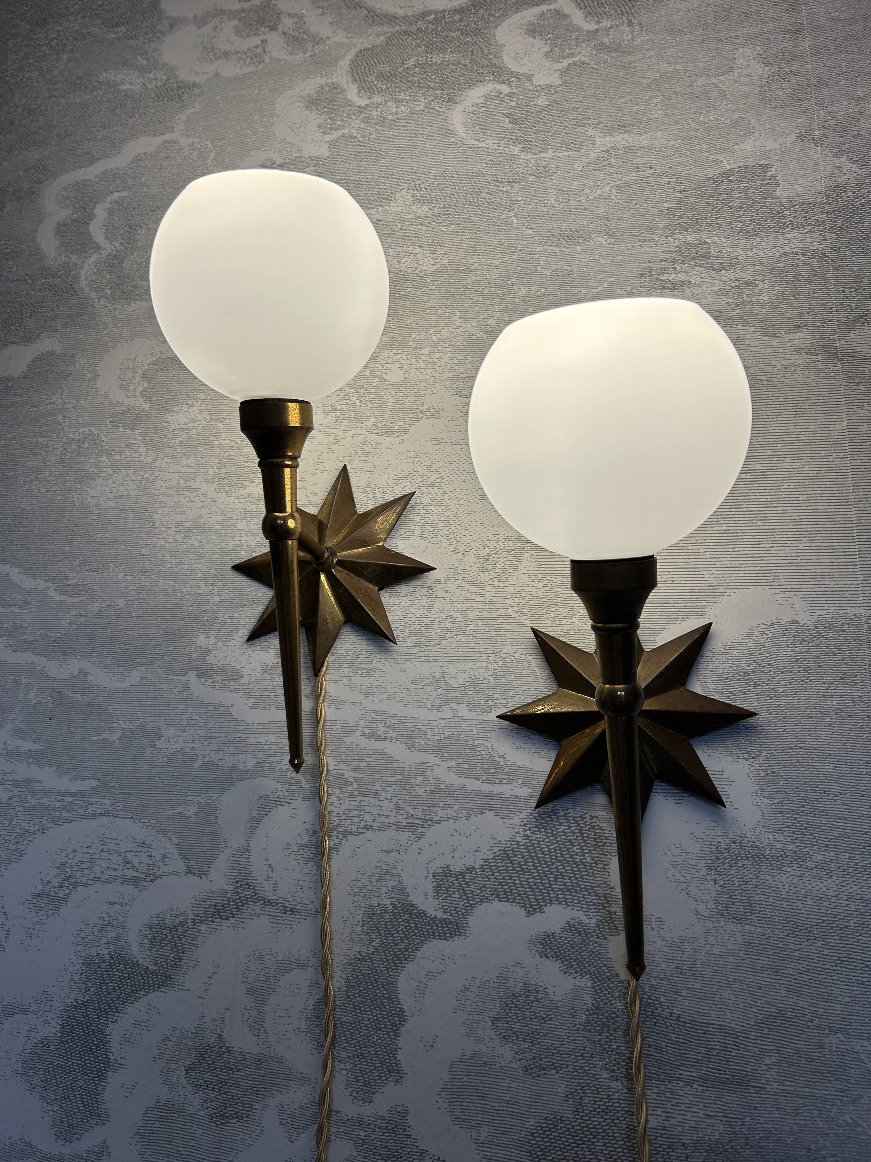 Arlus style wall lights - Lunel