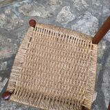 Italian chair in rope and wood