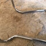 Vintage cantilever chair and chrome cantilever base