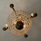 Balloon chandelier in bronze and grapevines 8 lamps