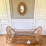 Rattan basket bed