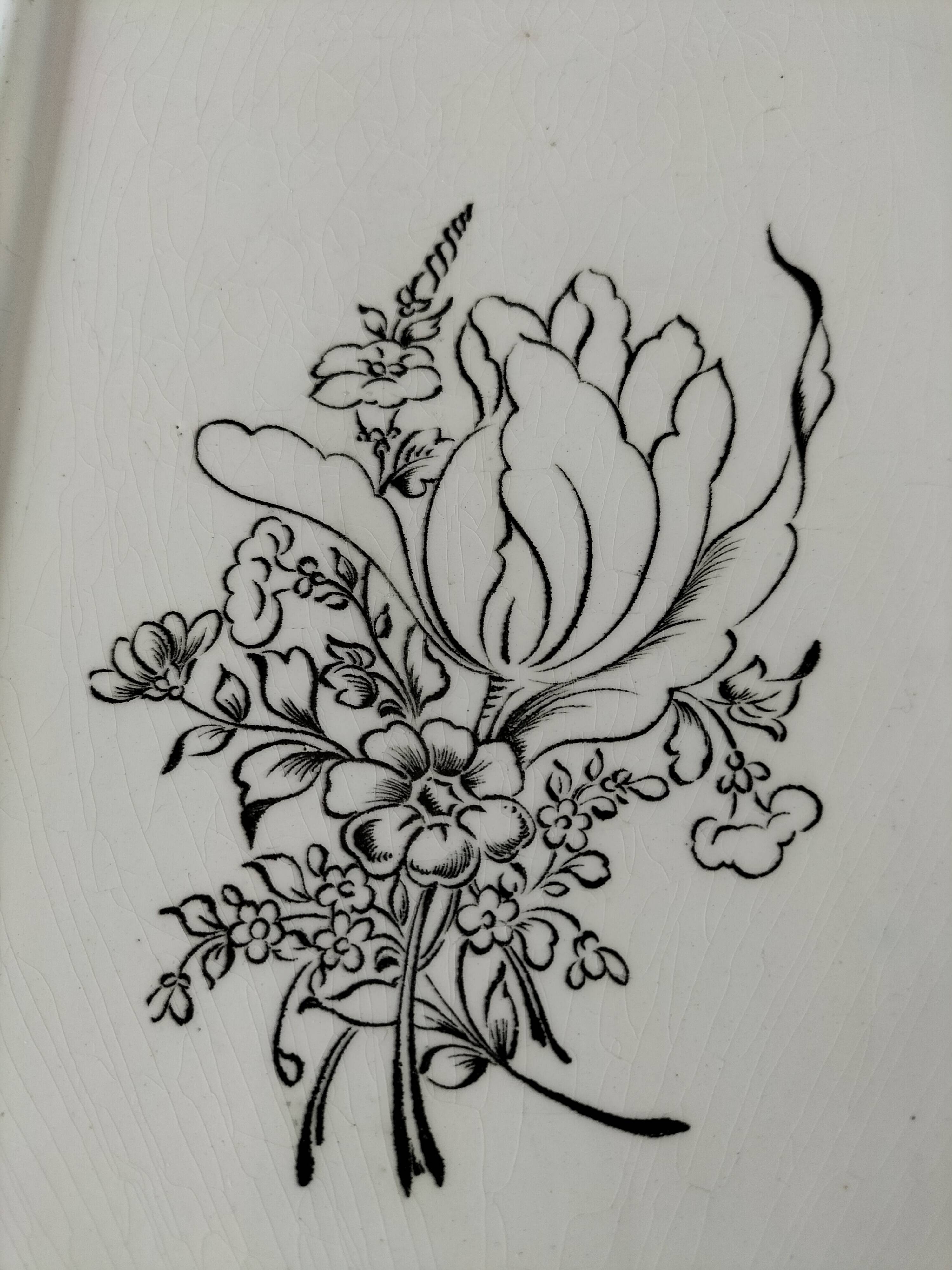 rare rectangular KG Lunéville dish from the 1900s