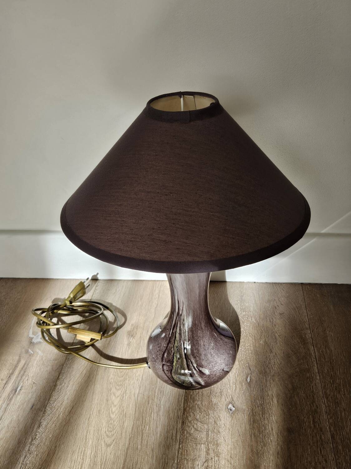 Murano glass mushroom lamp base