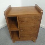 Art Deco walnut bedside table