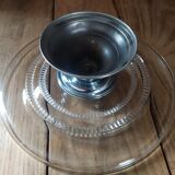 Glass and metal cake case Decoration