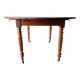 Table ronde à rabats en chêne